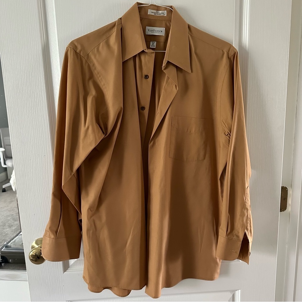 Van Heusen Gold Button Down Shirt